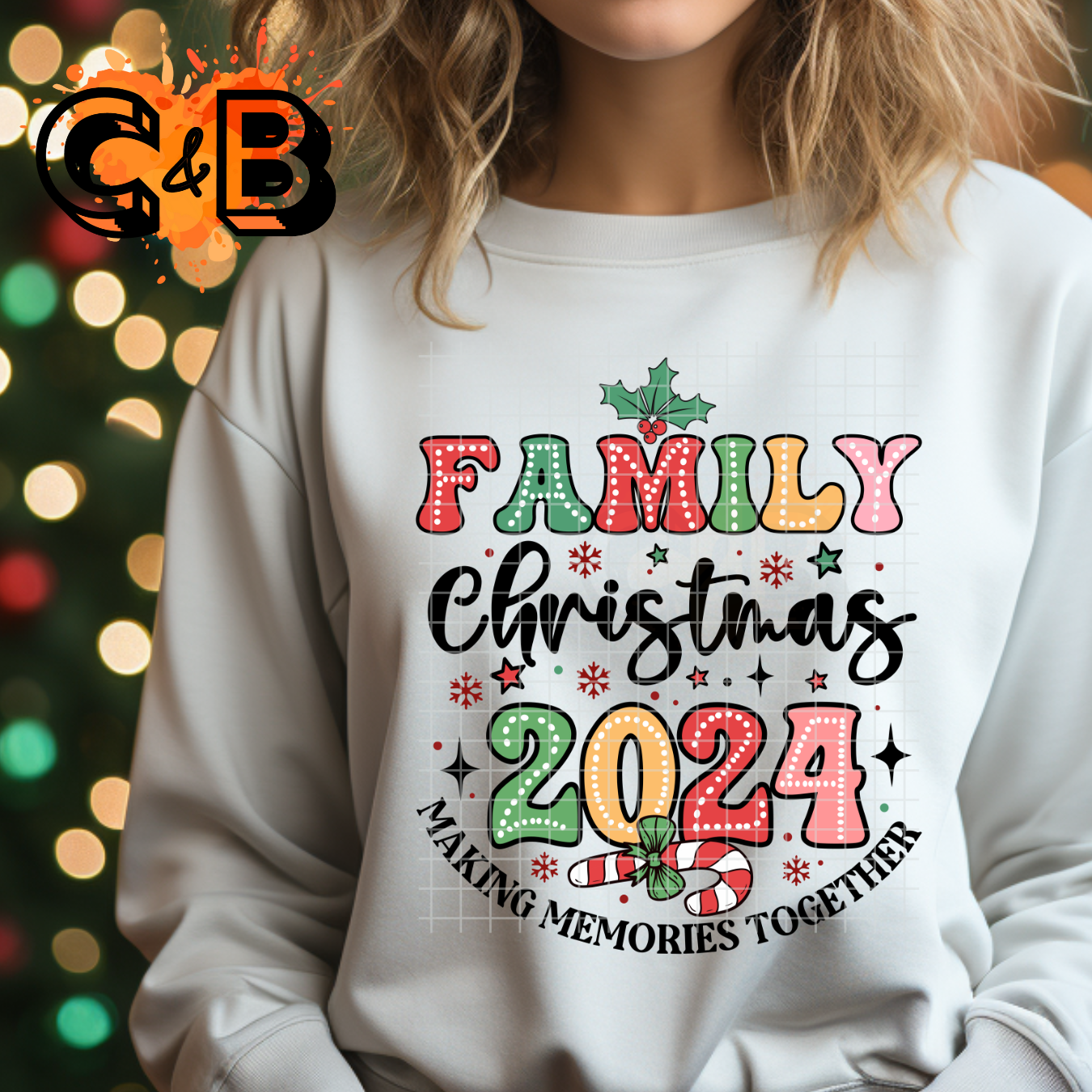 Family Christmas 2024 Dots T-Shirt