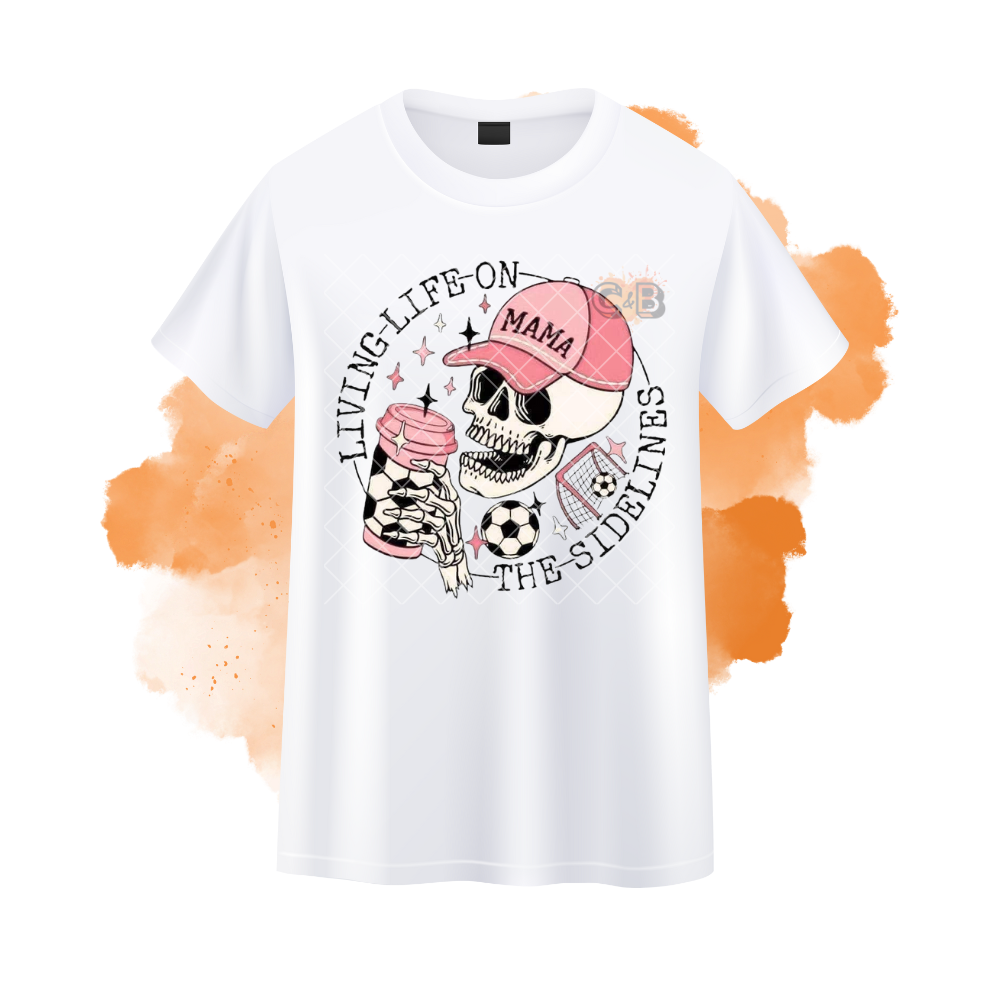 Living Life On The Sidelines Soccer T-Shirt