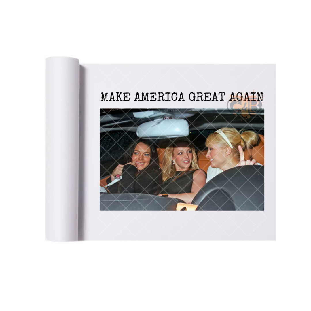 Make America Gerat Again Crew DTF Transfer