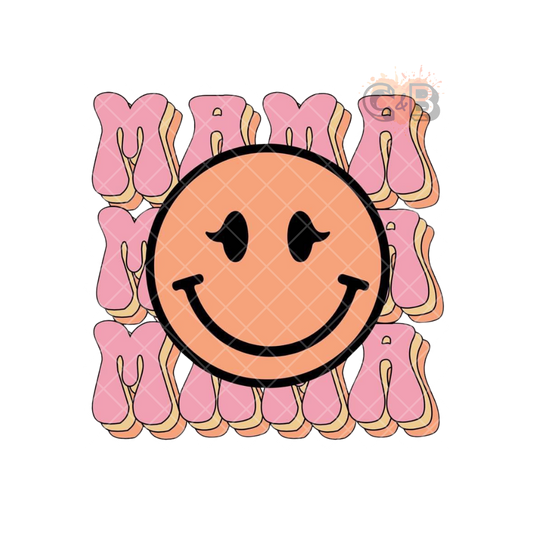 Mama Mama Mama Smiley 60s PNG