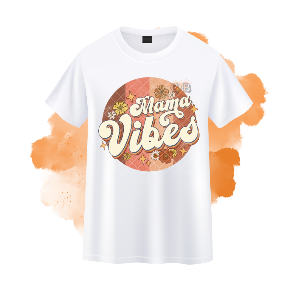 Mama Vibes Round T-Shirt