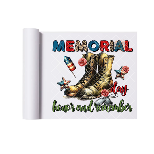 Memorial Day Boots DTF Transfer