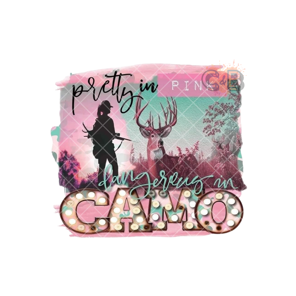 Pretty In Pink Camo PNG