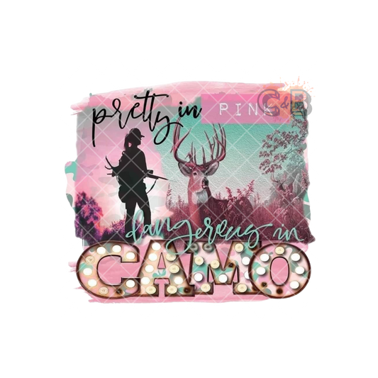 Pretty In Pink Camo PNG