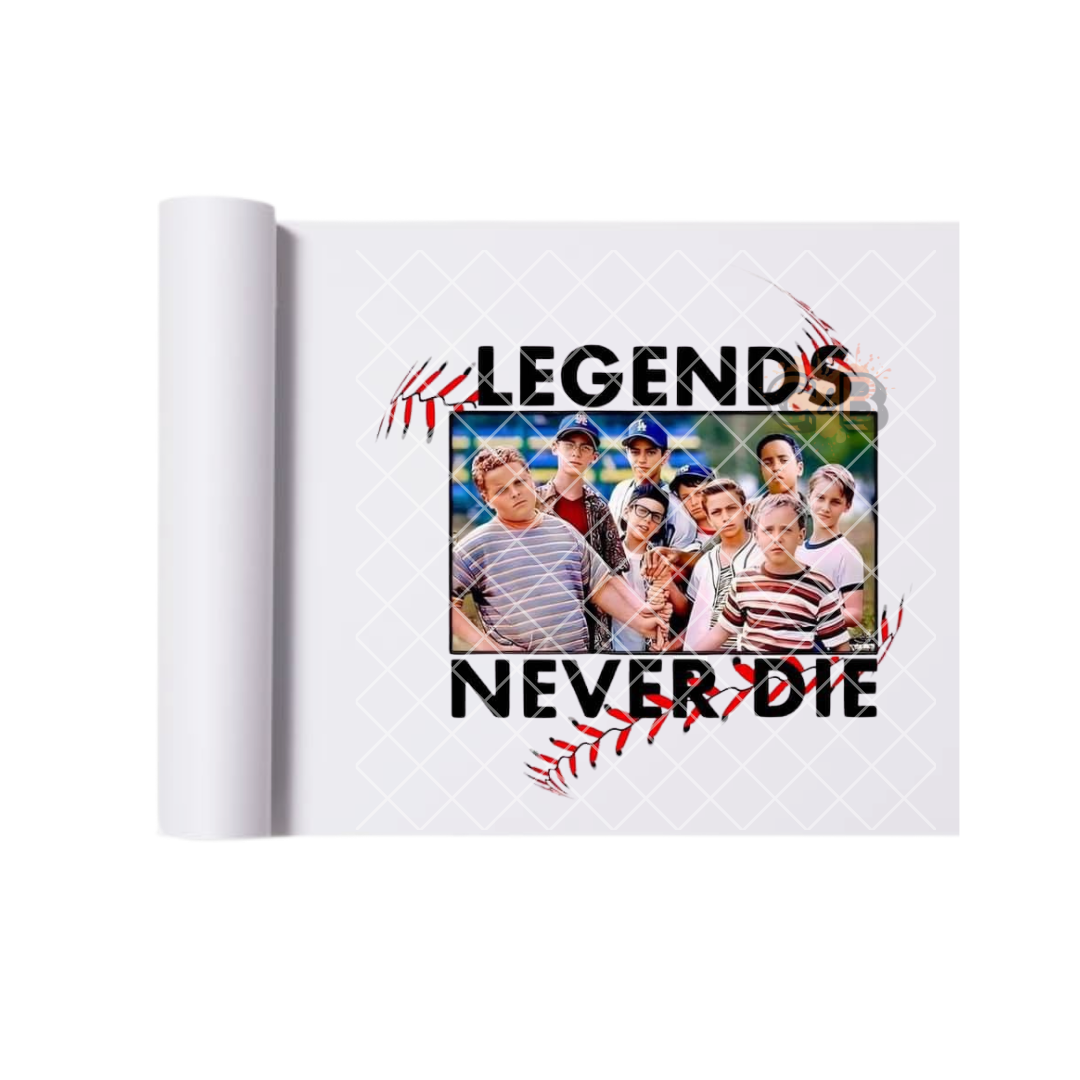 Sandlot Legends Baseball Threads DTF Transfer