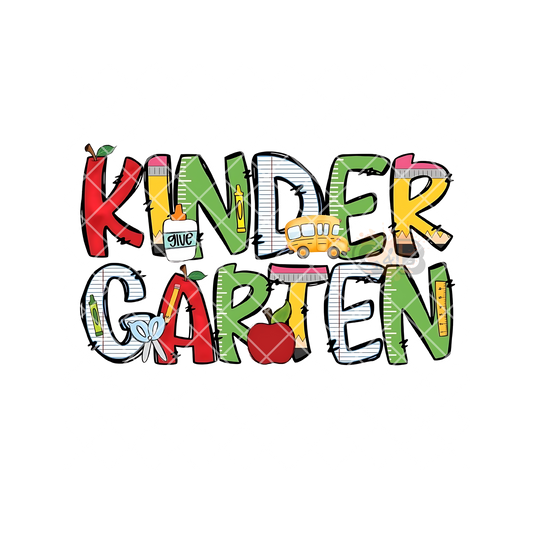 Kinder Garten Teacher Font PNG