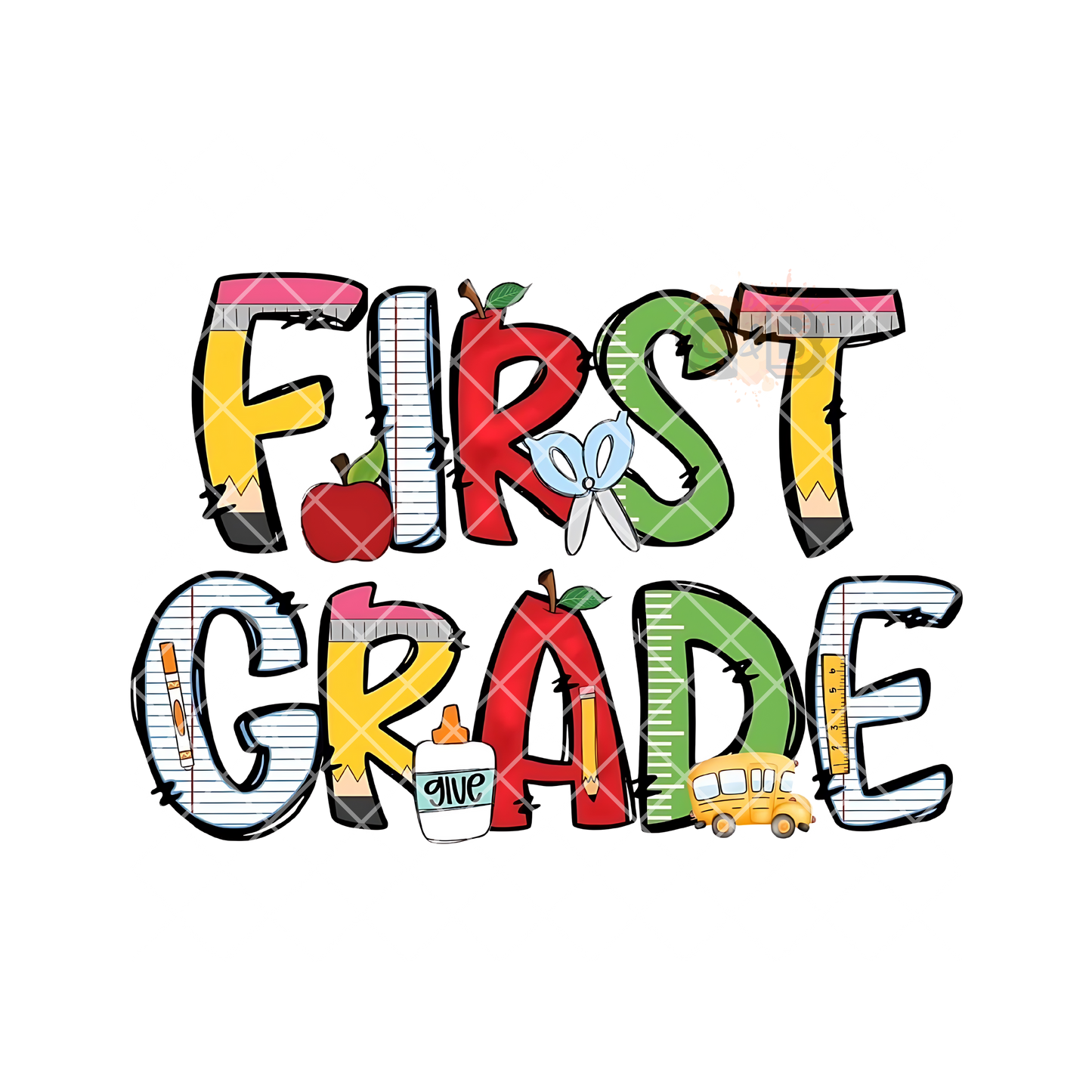 First Grade Teacher Font T-Shirt