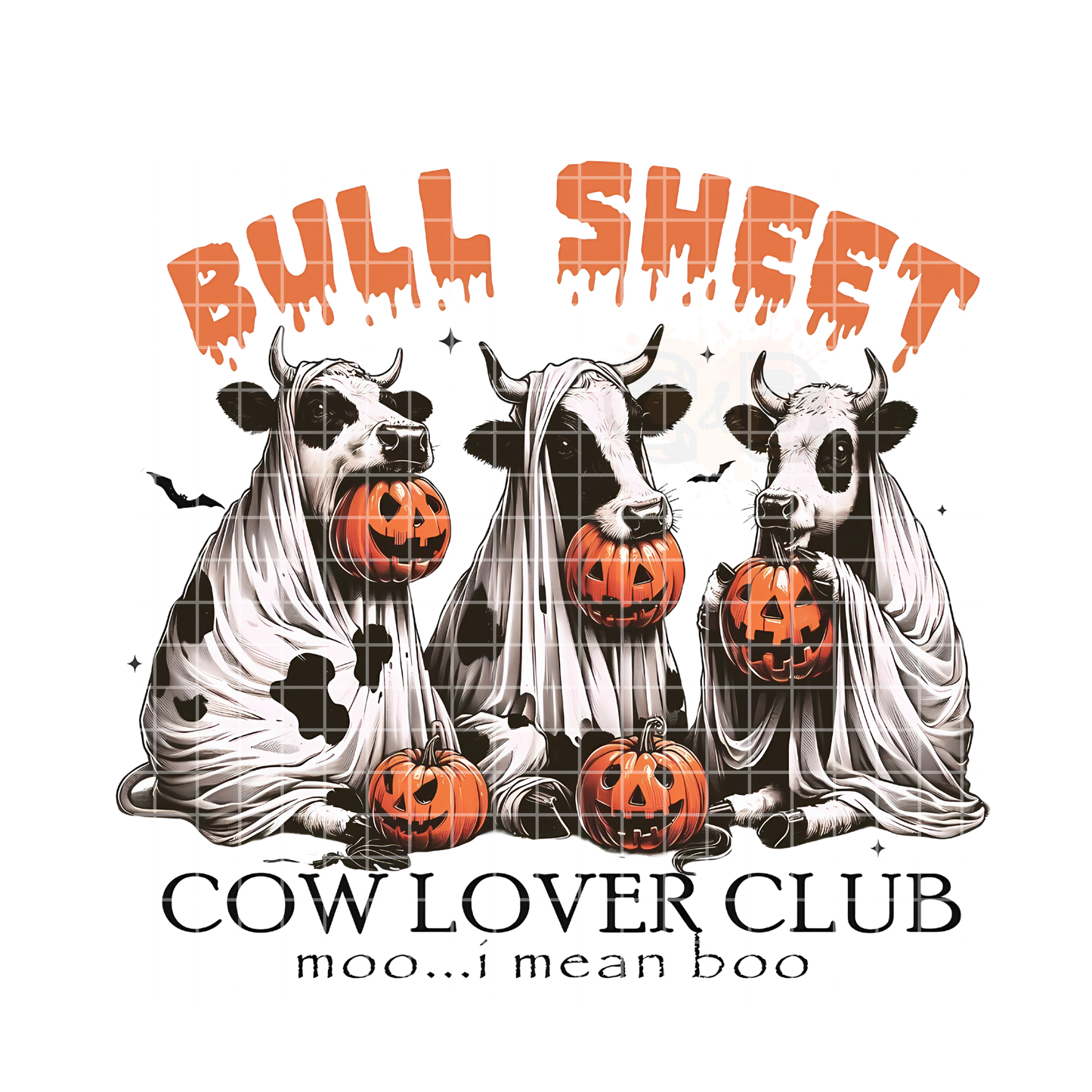 Bull Sheet Halloween Cows PNG