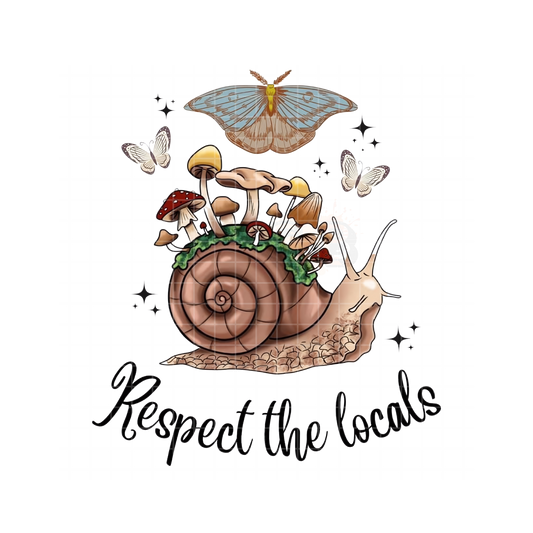 Respect The Locals Snail PNG
