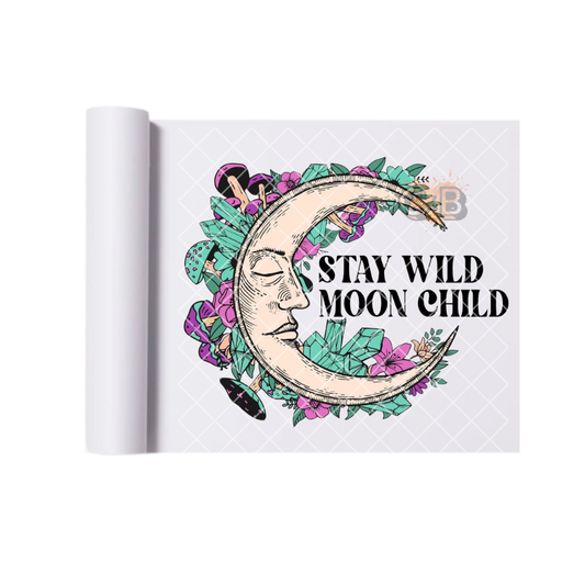 Stay Wild Moon Child Mushrooms DTF Transfer