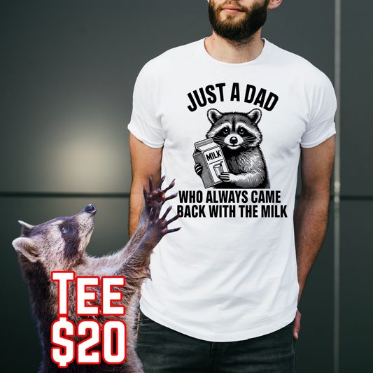 Racoon Milk Dad T-Shirt