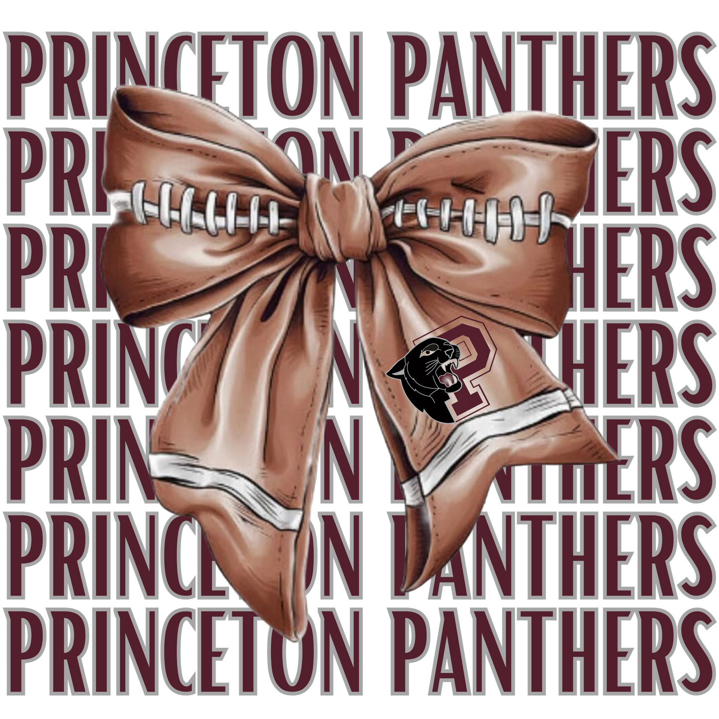 Custom High School with Bow & Logo PNG