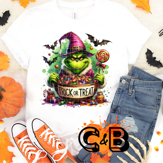 Green Guy Halloween Candy T-Shirt