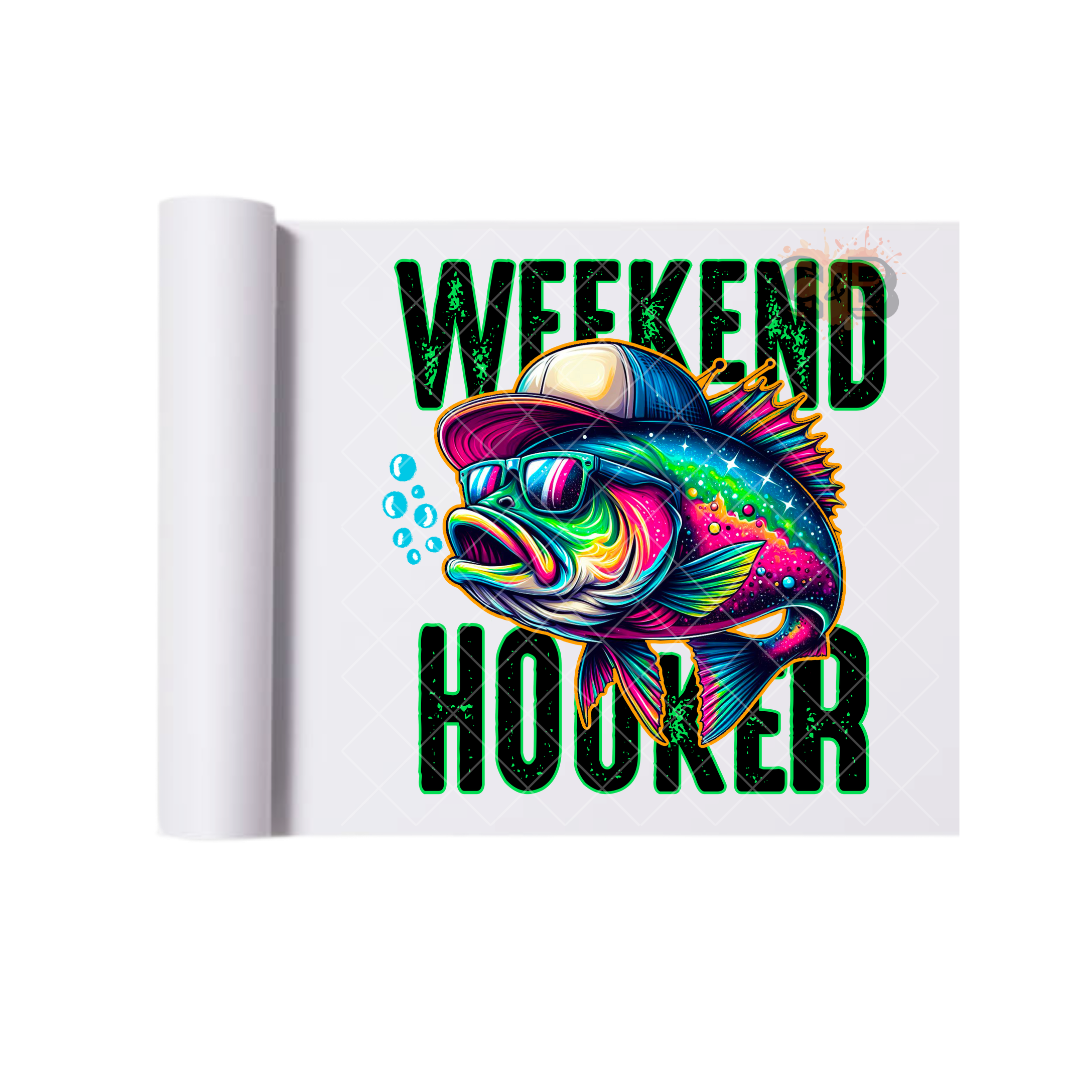 Weekend Hooker Fish DTF Transfer