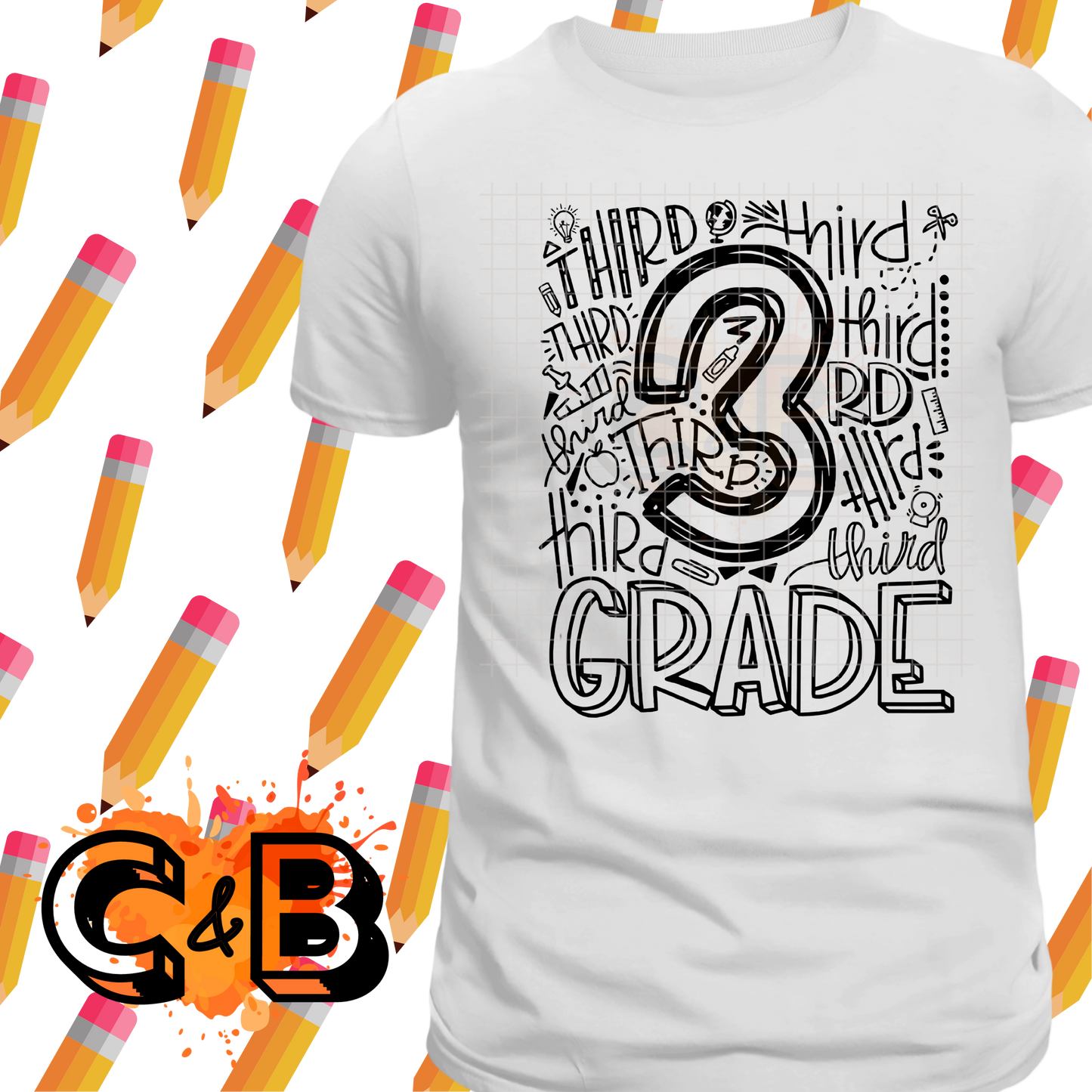 Third Grade Doodle T-Shirt