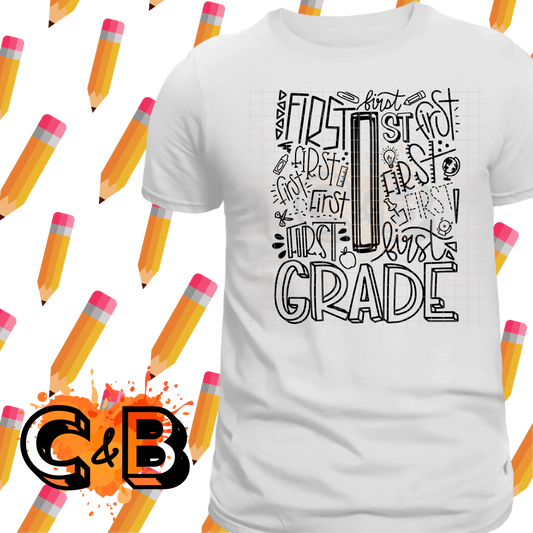 First Grade Doodle T-Shirt