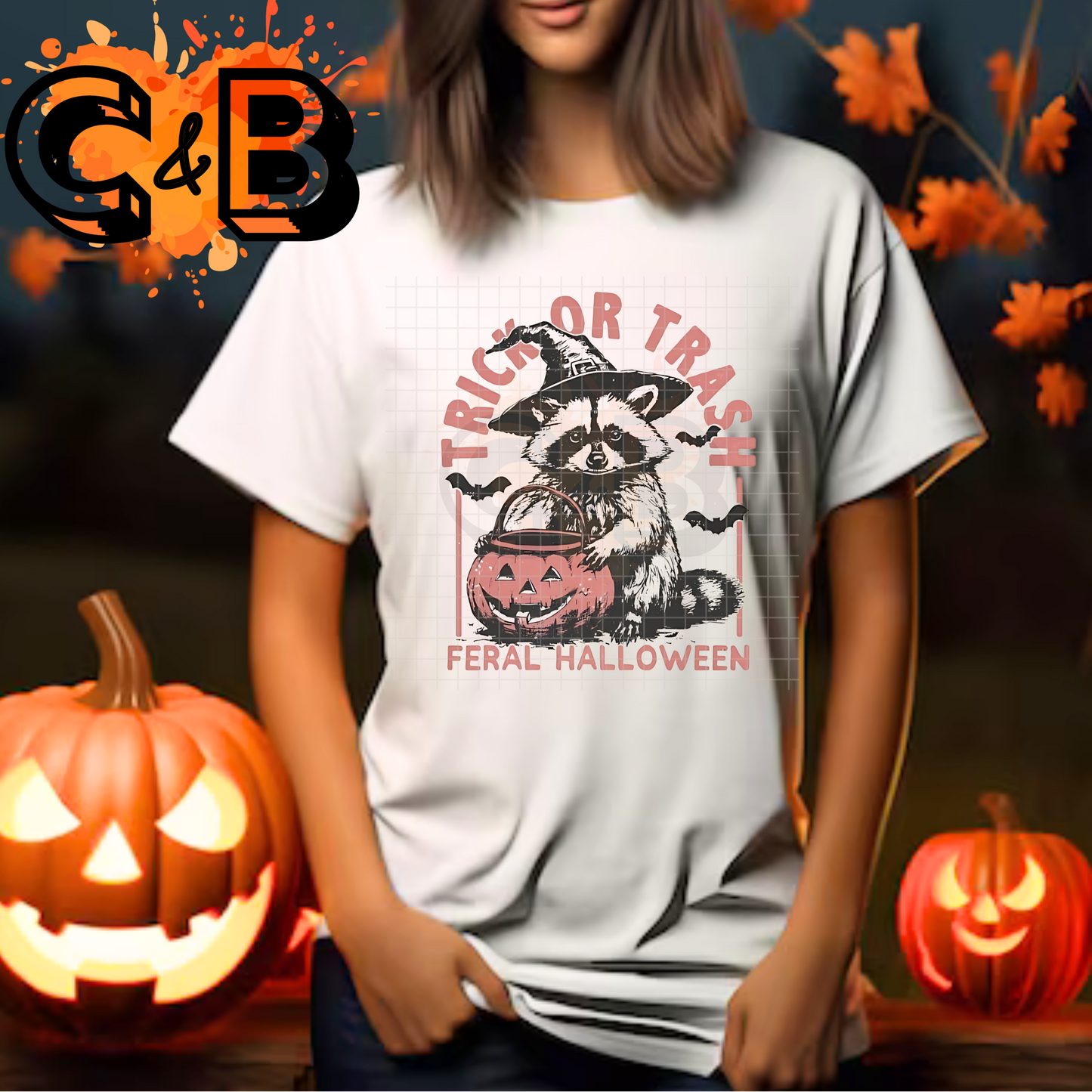 Trick Or Trash Feral Halloween T-Shirt