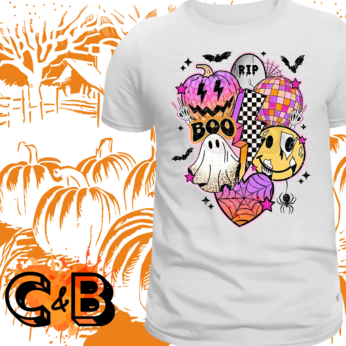 90s Halloween Collage T-Shirt