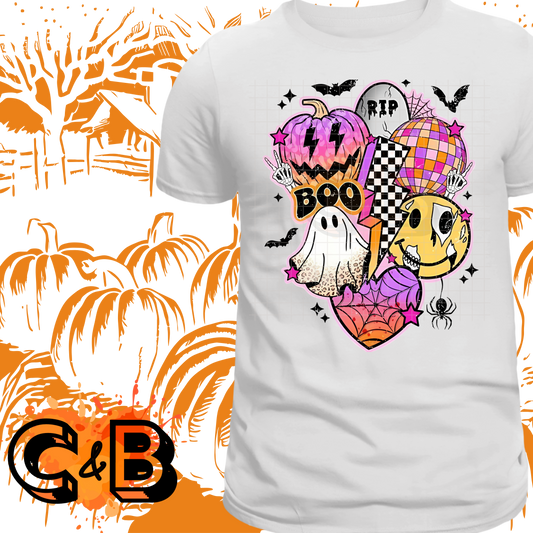 90s Halloween Collage T-Shirt