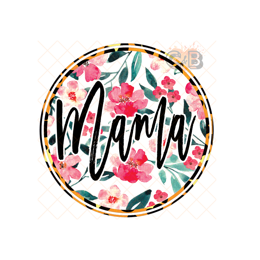 MAMA Floral Round PNG