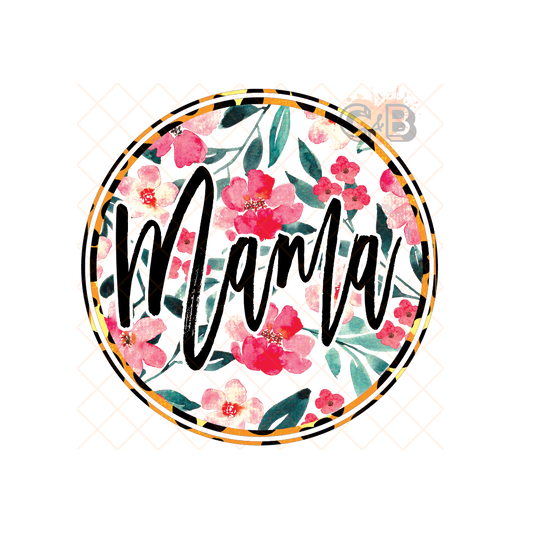 MAMA Floral Round PNG