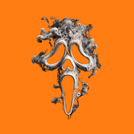 Ghost Face Smoke Halloween PNG